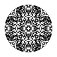 mandala dessiné à la main. décoration en ornement de doodle oriental ethnique. vecteur