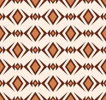 losange géométrique triangle ligne grille forme sans soudure de fond. conception de couleur brune tribale ethnique. utilisation pour le tissu, le textile, les éléments de décoration intérieure, le rembourrage, l'emballage. vecteur