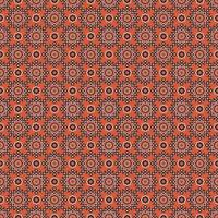 couleur bleu orange islamique géométrique petite étoile forme sans soudure de fond. paréo batik ou motif soie. utiliser pour le tissu, le textile, les éléments de décoration intérieure, l'emballage. vecteur