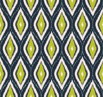 ikat ogee losange rond en forme de losange arrière-plan transparent. motif de couleur bleu-vert tribal ethnique. utilisation pour le tissu, le textile, les éléments de décoration intérieure, le rembourrage, l'emballage. vecteur