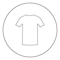icône de chemise de couleur noire en cercle vecteur