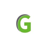 concept de conception d'icône logo lettre g vecteur