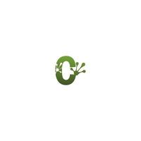 lettre c logo design grenouille empreintes concept icône vecteur