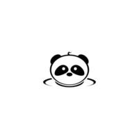 logo icône panda vecteur