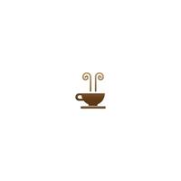 tasse à café logo design vecteur café icône