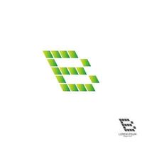 lettre b carré logo icône concept design vecteur