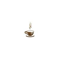 café tasse logo vecteur café icône