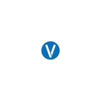 concept de conception de logo lettre v vecteur