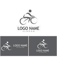 cyclisme logo modèle vecteur symbole nature