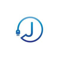 câble d'alimentation formant le logo de la lettre j