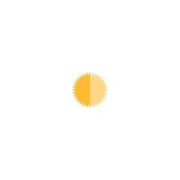 modèle d'icône logo soleil vecteur