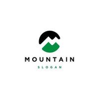 modèle de conception d'icône de logo de montagne vecteur