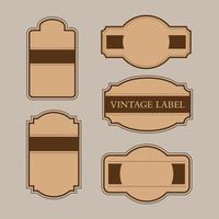 cadre vintage et collection d'étiquettes. adapté à l'élément vectoriel du design rétro, à la bannière vintage décorative et au modèle de cadre d'autocollant à l'ancienne.