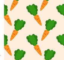 modèle sans couture de carotte. carotte avec des feuilles. bouquet de carottes bonne nutrition, produits de la ferme, aliments végétaliens, régime alimentaire, produits diététiques conception de modèle sans couture pour l'impression sur textile, papier.
