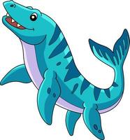 mosasaurus dinosaure dessin coloré clipart vecteur