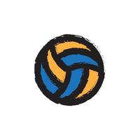 volley ball sport athlète logo vecteur icône symbole illustration design