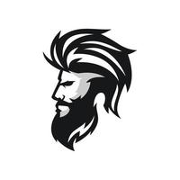 barbe homme barbiers boutique logo modèles vecteur
