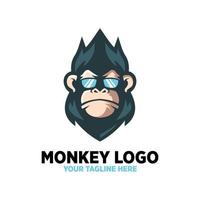 modèles de logo cool singe vecteur