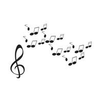 logo de note de musique vecteur