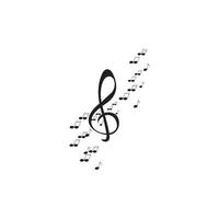 logo de note de musique vecteur