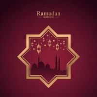 illustration de fond islamique ramadan kareem vecteur