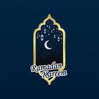 illustration de fond islamique ramadan kareem vecteur