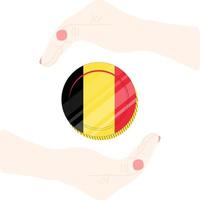 drapeau de la belgique vecteur
