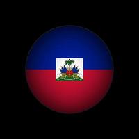 pays Haïti. drapeau haïtien. illustration vectorielle. vecteur