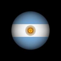pays argentine. drapeau argentin. illustration vectorielle.