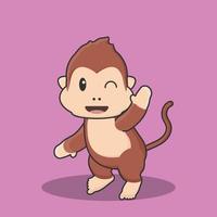 singe orang-outan gorille babouin kong gorille zodiaque dessin animé fond vecteur chimpanzé singe icône