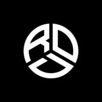 création de logo de lettre de tige sur fond noir. concept de logo de lettre initiales créatives de tige. conception de lettre de tige. vecteur