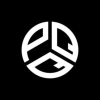 création de logo de lettre pqq sur fond noir. concept de logo de lettre initiales créatives pqq. conception de lettre pqq. vecteur