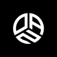 création de logo de lettre oan sur fond noir. oan concept de logo de lettre initiales créatives. conception de lettre oan. vecteur