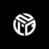 création de logo de lettre nfq sur fond noir. concept de logo de lettre initiales créatives nfq. conception de lettre nfq. vecteur