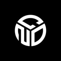 création de logo de lettre cno sur fond noir. cno concept de logo de lettre initiales créatives. conception de lettre cno. vecteur