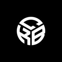 création de logo de lettre ckb sur fond noir. concept de logo de lettre initiales créatives ckb. conception de lettre ckb. vecteur