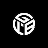 création de logo de lettre gfb sur fond noir. concept de logo de lettre initiales créatives gfb. conception de lettre gfb. vecteur