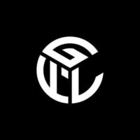 création de logo de lettre gfl sur fond noir. concept de logo de lettre initiales créatives gfl. conception de lettre gfl. vecteur