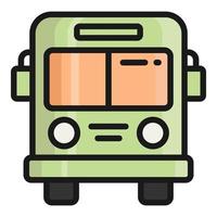 icône de vecteur d'autobus scolaire, icône de l'école et de l'éducation