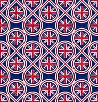 modèle sans couture du drapeau du Royaume-Uni. illustration vectorielle vecteur
