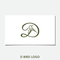 belle création de logo oiseau d vecteur