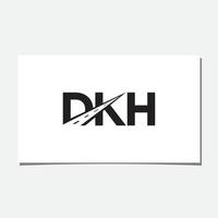 vecteur de conception de logo de route dkh