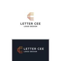 vecteur de conception de logo initial cee