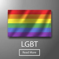drapeau coloré de la liberté bisexuelle lgbt. gay homosexualité arc-en-ciel fierté isolée. la paix de tolérance lumineuse célèbre l'affiche d'impression. forme d'élément de logo lesbienne, trans. défilé, gens, hipster, vecteur, symbole vecteur