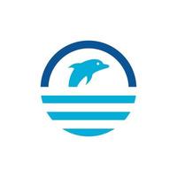 illustration logo océan vecteur