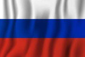 russie réaliste waving flag vector illustration. symbole d'arrière-plan du pays national. le jour de l'indépendance