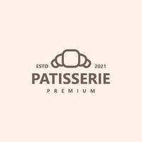 pâtisserie boulangerie icône signe symbole hipster vintage logo