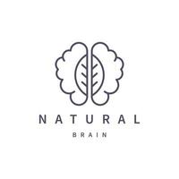 naturel cerveau icône signe symbole hipster vintage logo