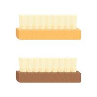 brosse en bois pour cheveux ou vêtements vecteur