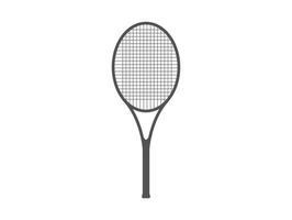 raquette de tennis isolée, illustration vectorielle vecteur